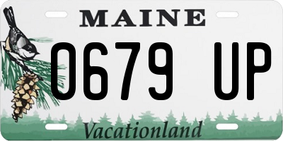 ME license plate 0679UP
