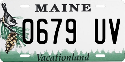 ME license plate 0679UV