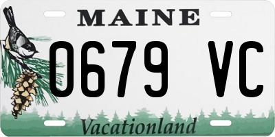 ME license plate 0679VC
