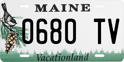 ME license plate 0680TV