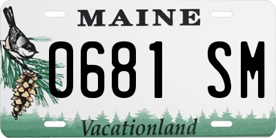 ME license plate 0681SM