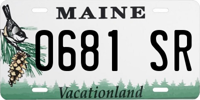 ME license plate 0681SR