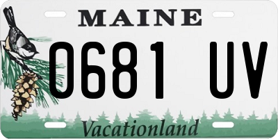 ME license plate 0681UV