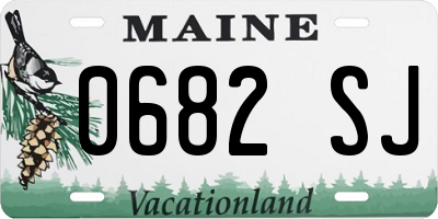 ME license plate 0682SJ