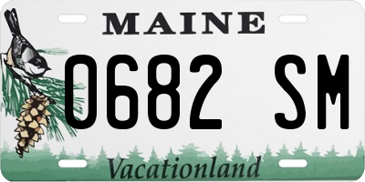 ME license plate 0682SM