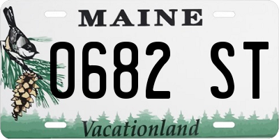 ME license plate 0682ST