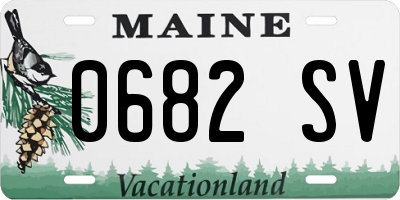 ME license plate 0682SV