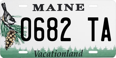 ME license plate 0682TA