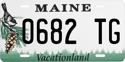 ME license plate 0682TG