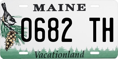 ME license plate 0682TH