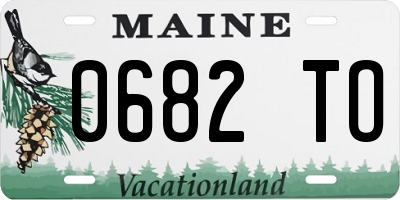 ME license plate 0682TO