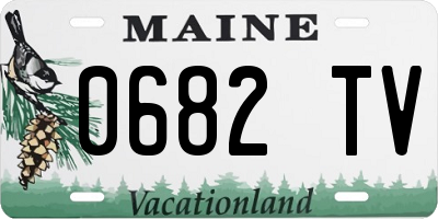 ME license plate 0682TV