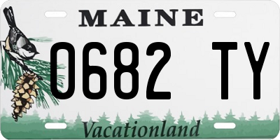 ME license plate 0682TY