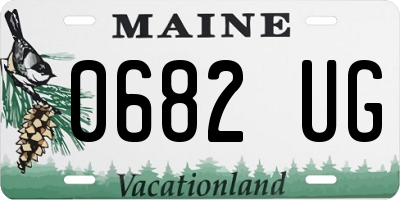ME license plate 0682UG