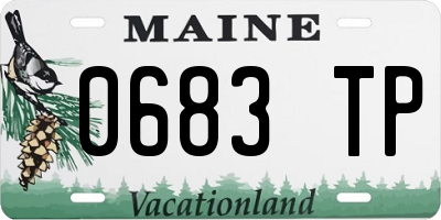 ME license plate 0683TP