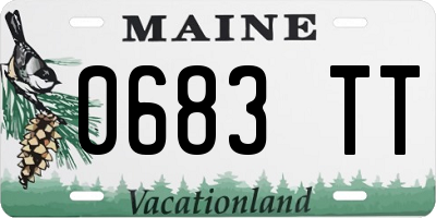 ME license plate 0683TT