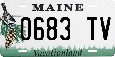 ME license plate 0683TV