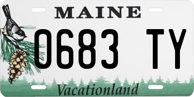 ME license plate 0683TY