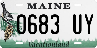 ME license plate 0683UY