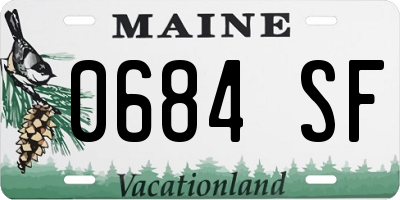 ME license plate 0684SF