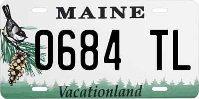 ME license plate 0684TL