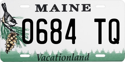 ME license plate 0684TQ