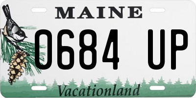 ME license plate 0684UP
