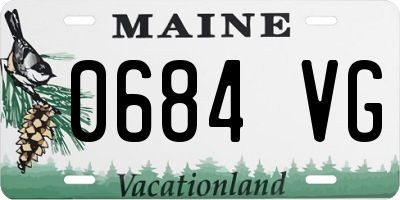 ME license plate 0684VG
