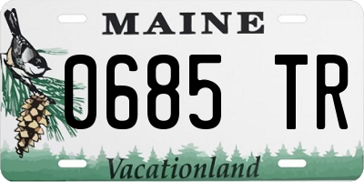 ME license plate 0685TR