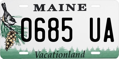 ME license plate 0685UA