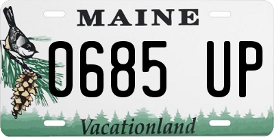 ME license plate 0685UP