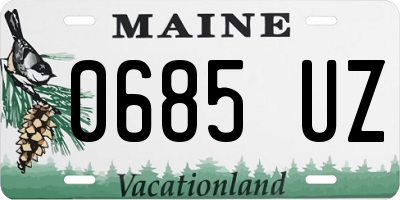 ME license plate 0685UZ