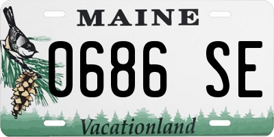ME license plate 0686SE