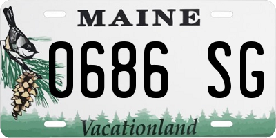 ME license plate 0686SG