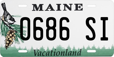 ME license plate 0686SI