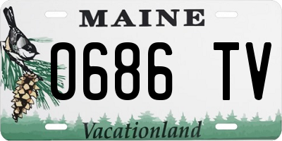 ME license plate 0686TV