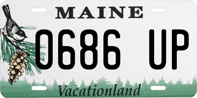 ME license plate 0686UP
