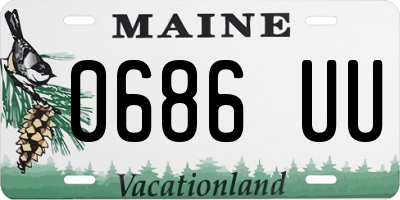 ME license plate 0686UU