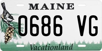 ME license plate 0686VG