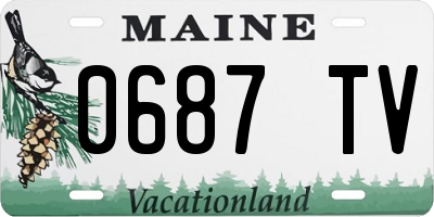 ME license plate 0687TV