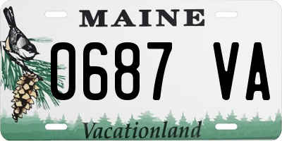 ME license plate 0687VA
