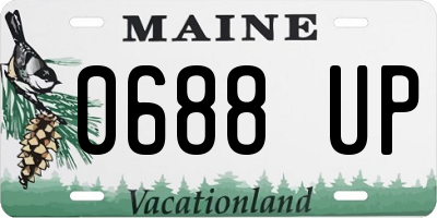 ME license plate 0688UP