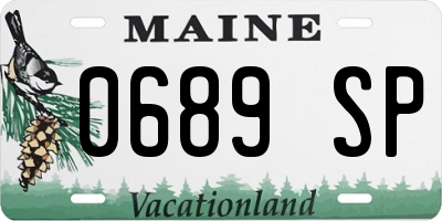 ME license plate 0689SP