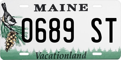 ME license plate 0689ST