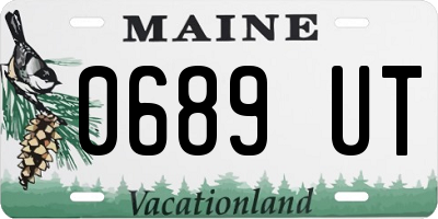 ME license plate 0689UT