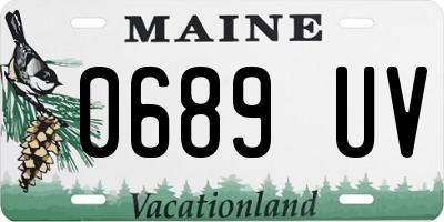 ME license plate 0689UV