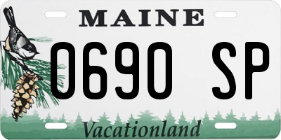 ME license plate 0690SP