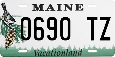 ME license plate 0690TZ