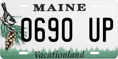 ME license plate 0690UP