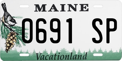 ME license plate 0691SP